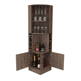 Bar Esquinero Esquinero Syrah Coñac 46.9x180.6cm con Un Cajón y con Ocho Portabotellas - Bares | Bylmo