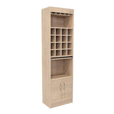 Bar Kava Rovere 51x180cm con Un Cajón y con Dieciséis Portabotellas - Bares | Bylmo