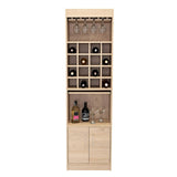 Bar Kava Rovere 51x180cm con Un Cajón y con Dieciséis Portabotellas - Bares | Bylmo