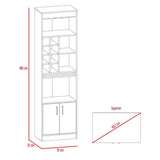 Bar Syrah Rovere 51x180cm con Un Cajón y con Ocho Portabotellas - Bares | Bylmo