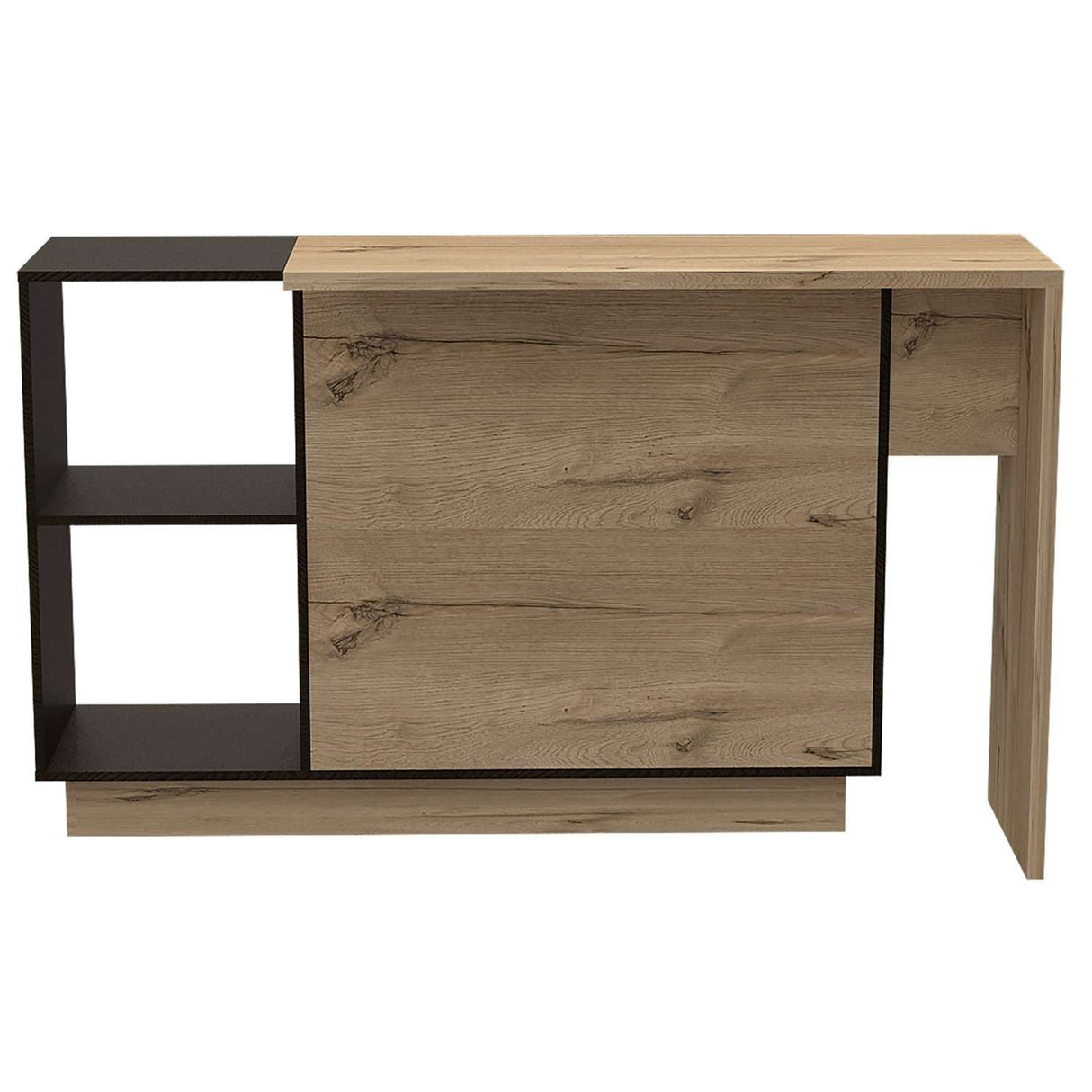 Barra de Cocina Sicilia Wengue y Duna 150x90cm con Dos Entrepaños y con Tres Comportamientos - Cocinas | Bylmo