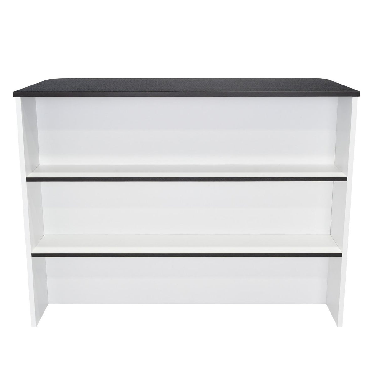Barra de Cocina Fendi Blanco y Wengue 120x90cm con Dos Entrepaños y con Dos Comportamientos