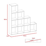 Biblioteca Escalera Beijing Coñac 155.1x169.9cm con Diez Compartimientos - Bibliotecas | Bylmo