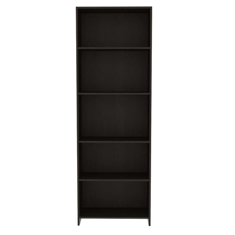 Biblioteca Lisa Wengue 62x180cm con Cinco Compartimientos