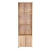 Biblioteca Lisa Easy Duna 55.1x181.5cm con Tres Compartimientos y con Un Cajón - Bibliotecas | Bylmo