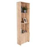 Biblioteca Lisa Easy Duna 55.1x181.5cm con Tres Compartimientos y con Un Cajón - Bibliotecas | Bylmo