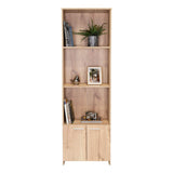 Biblioteca Lisa Easy Duna 55.1x181.5cm con Tres Compartimientos y con Un Cajón - Bibliotecas | Bylmo