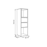 Biblioteca Flotante Piero Duna 38 cm con Cajones y Entrepaños - Bibliotecas | Bylmo