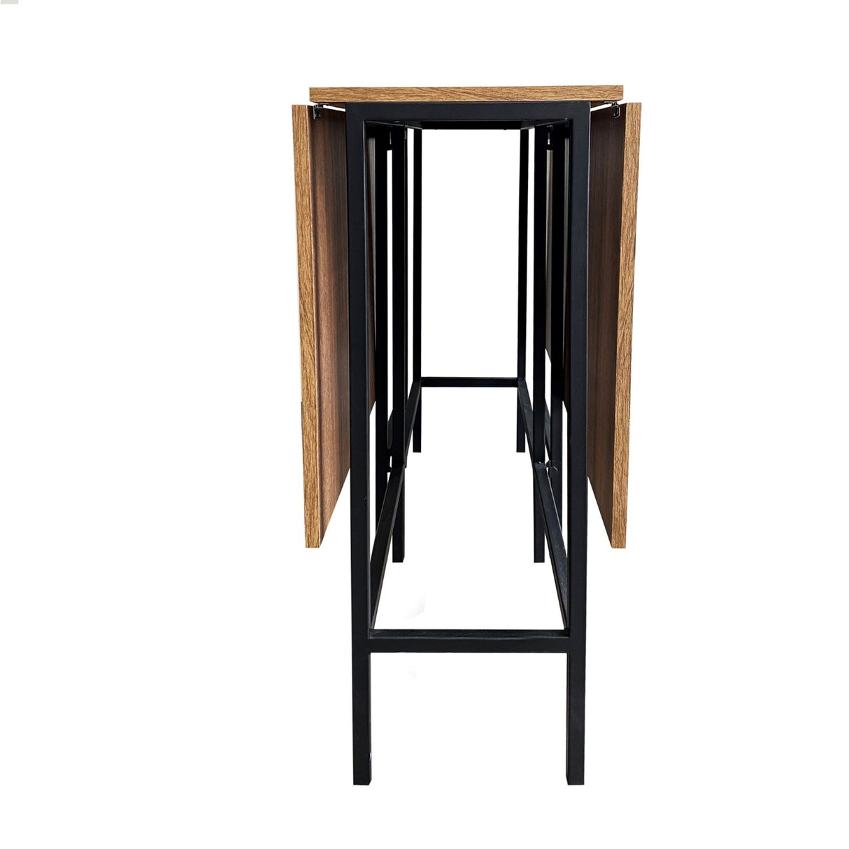 Combo Comedor Plegable y Sillas Pro Amareto y Negro 111 cm de Cuatro Puestos - Comedores | Bylmo