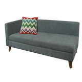 Combo Sofá Baúl Chaise Long Gris 163 cm con Puff, Mesa de Centro, Escritorio y Silla - Combos Sala | Bylmo