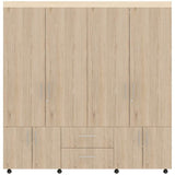 Combo Closet Cantelmo Rovere y Comoda Kaia - Bylmo