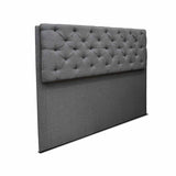 Cabecero Dreamer Gris 100x120cm Abullonado para Cama Sencilla