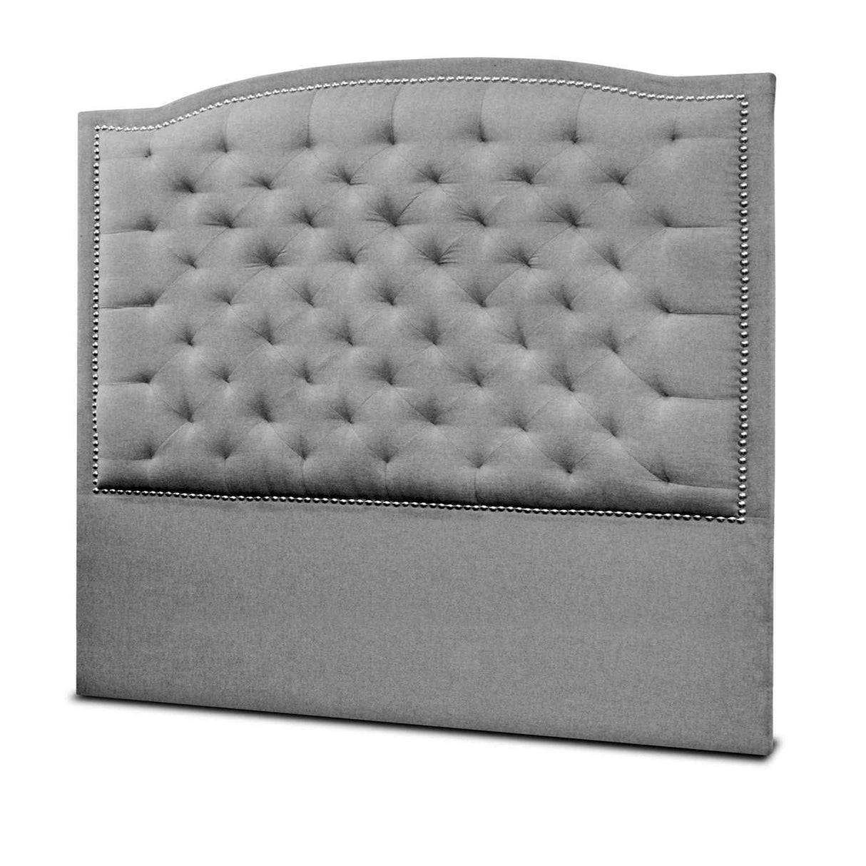 Cabecero Lawrence Gris 200x160cm Abullonado para Cama King