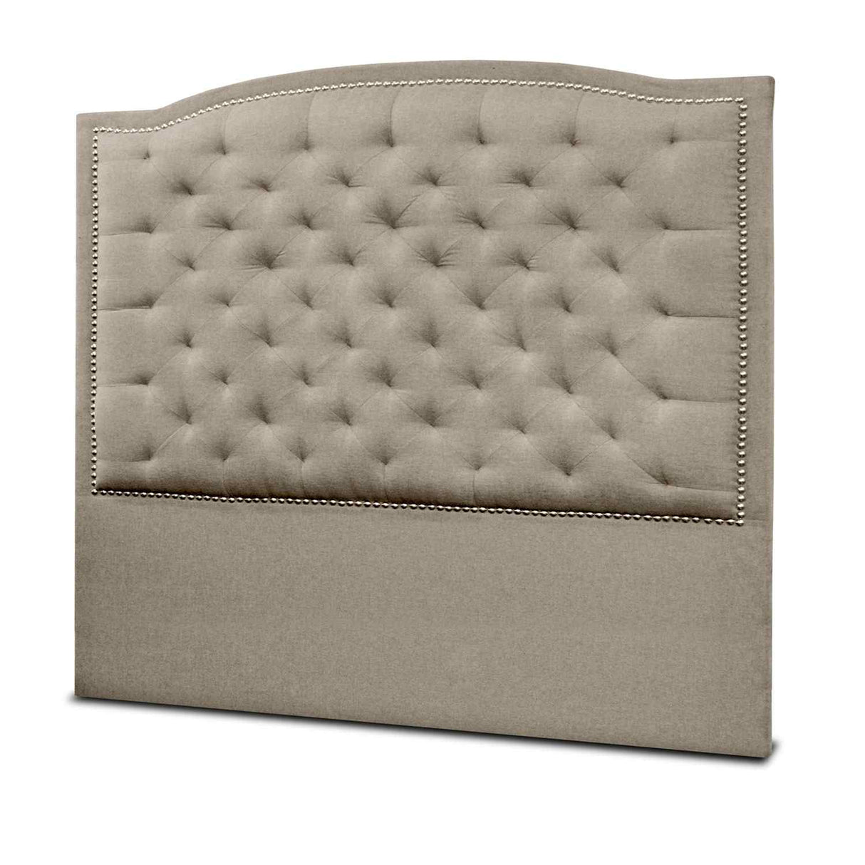 Cabecero Lawrence Camel 160x160cm Abullonado para Cama Queen