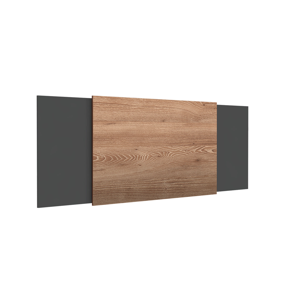Cabecero Ajustable Neuss Plomo y Miel 140x72cm Liso para Cama Doble Hasta King - Camas y Cabeceros | Bylmo