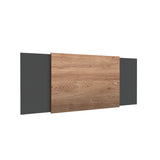 Cabecero Ajustable Neuss Plomo y Miel 140x72cm Liso para Cama Doble Hasta King - Camas y Cabeceros | Bylmo