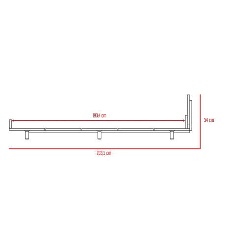 Cama Kaia Rovere 160x52cm para Colchón Doble 140 X 190 Cm con Cabecero - Camas | Bylmo