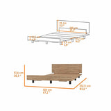 Cama Kaia Miel 120x52cm para Colchón Semidoble 120 X 190 Cm con Cabecero - Camas y Cabeceros | Bylmo