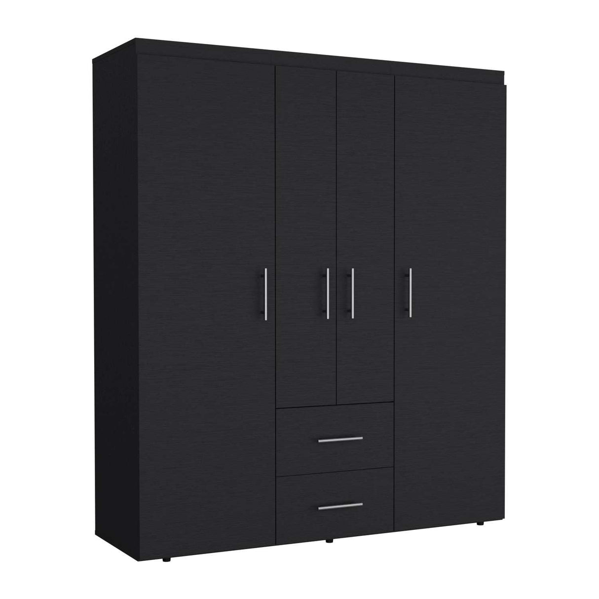 Closet Bariloche Eco Wengue 150 cm con Cuatro Puertas Y Dos Cajones - Closets | Bylmo