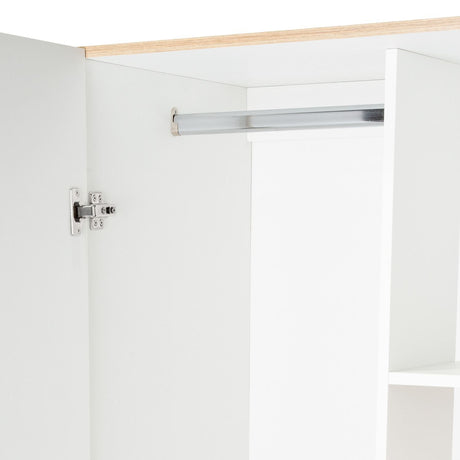 Closet Tera Rovere 80x180cm sin Cajones con 3 Entrepaños - Closets | Bylmo