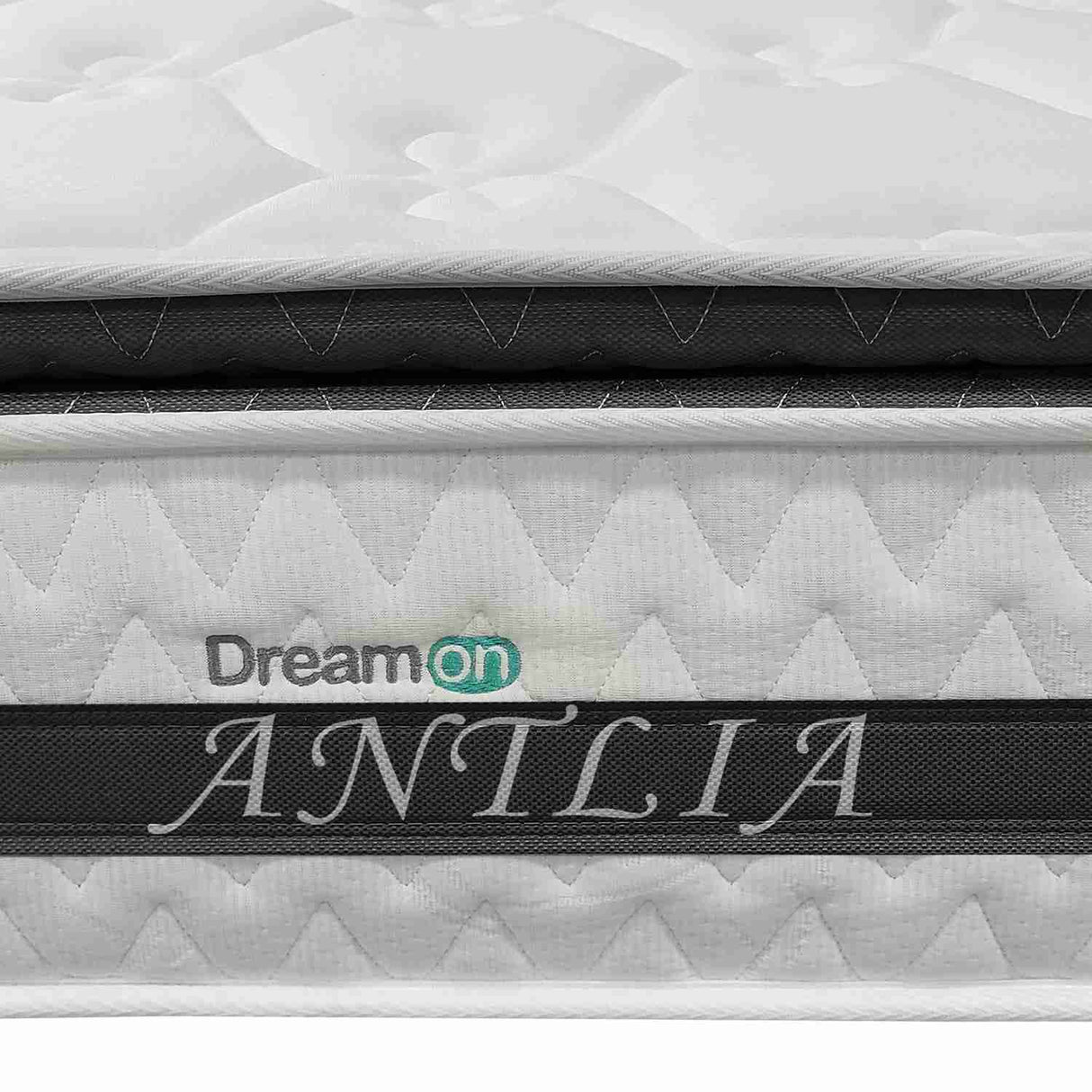 Combo Colchón Antlia Blanco King 200 X 200 Cm Medio e Hipoalergénico