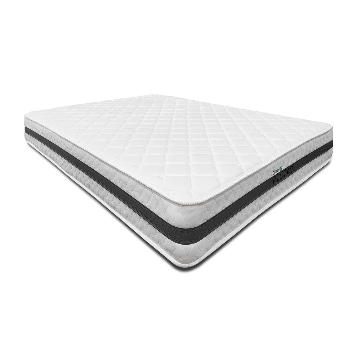 Combo Colchón Pictor Blanco Doble 140 X 190 Cm Medio Firme e Hipoalergénico