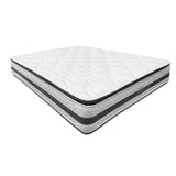 Combo Base Cama y Colchón DreamOn Antlia Gris King 200 cm Rectangular con Dos Almohadas