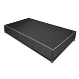 Combo Base Cama y Colchón DreamOn Pictor Gris Doble 140 cm Rectangular con Dos Almohadas