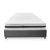 Combo Base Cama y Colchón DreamOn Pictor Gris Sencilla 100 cm Rectangular con Una Almohada