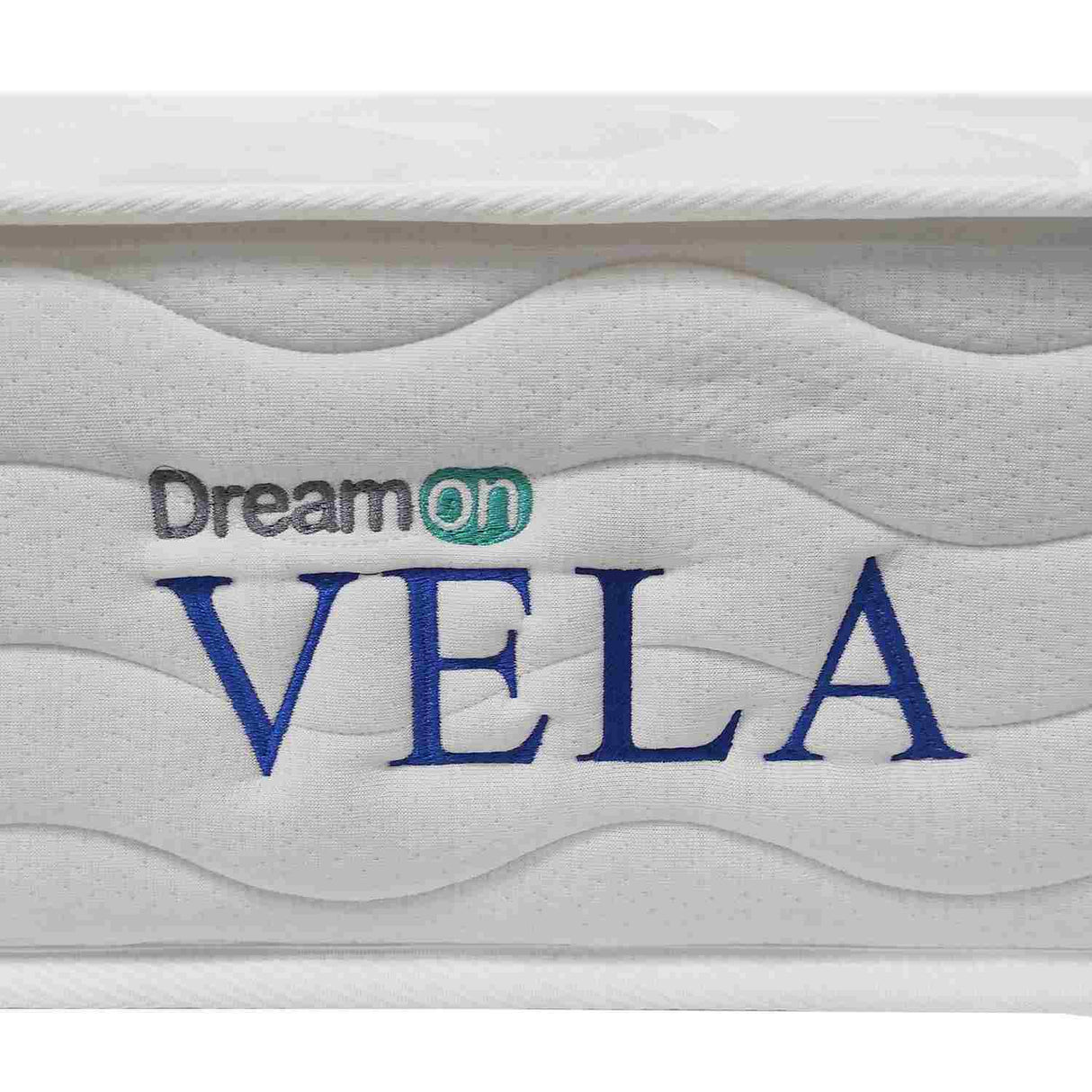 Combo Base Cama y Colchón DreamOn Vela Gris King 200 cm Rectangular con Dos Almohadas