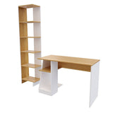 Combo Escritorio y Biblioteca Ragnar Duna 108.5x72.6cm sin Cajones y con Organizador de Libros - Escritorios y Archivadores | Bylmo