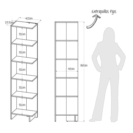 Combo Escritorio y Biblioteca Ragnar Duna 108.5x72.6cm sin Cajones y con Organizador de Libros - Escritorios y Archivadores | Bylmo