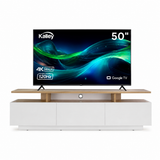 Combo Rack de TV Serena y Televisor Kalley Google TV 50"