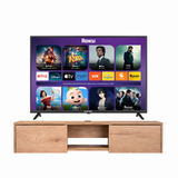 Combo Repisa para TV Glen Macadamia y Televisor Kalley Smart LED HD 32" Roku
