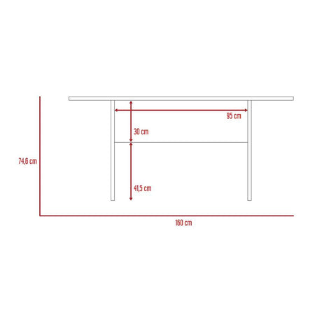 Comedor Rovere 160x160cm Rectangular de Seis Puestos y sin Sillas - Comedores | Bylmo