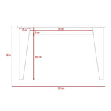Comedor Torino Habano 120x74cm Rectangular de Cuatro Puestos y sin Sillas - Comedores | Bylmo