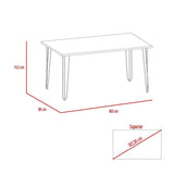 Comedor Vassel Caramelo 160x74.3cm Rectangular de Cuatro Puestos y sin Sillas - Comedores | Bylmo