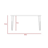 Comedor Vassel Miel 160x74.3cm Rectangular de Cuatro Puestos y sin Sillas - Comedores | Bylmo