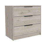 Cómoda Kaia Ceniza 70x69cm De Tres Hileras con Tres Cajones