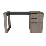 Escritorio Office Ceniza y Plomo 142x75.7cm Con Dos Cajones - Escritorios y Archivadores | Bylmo