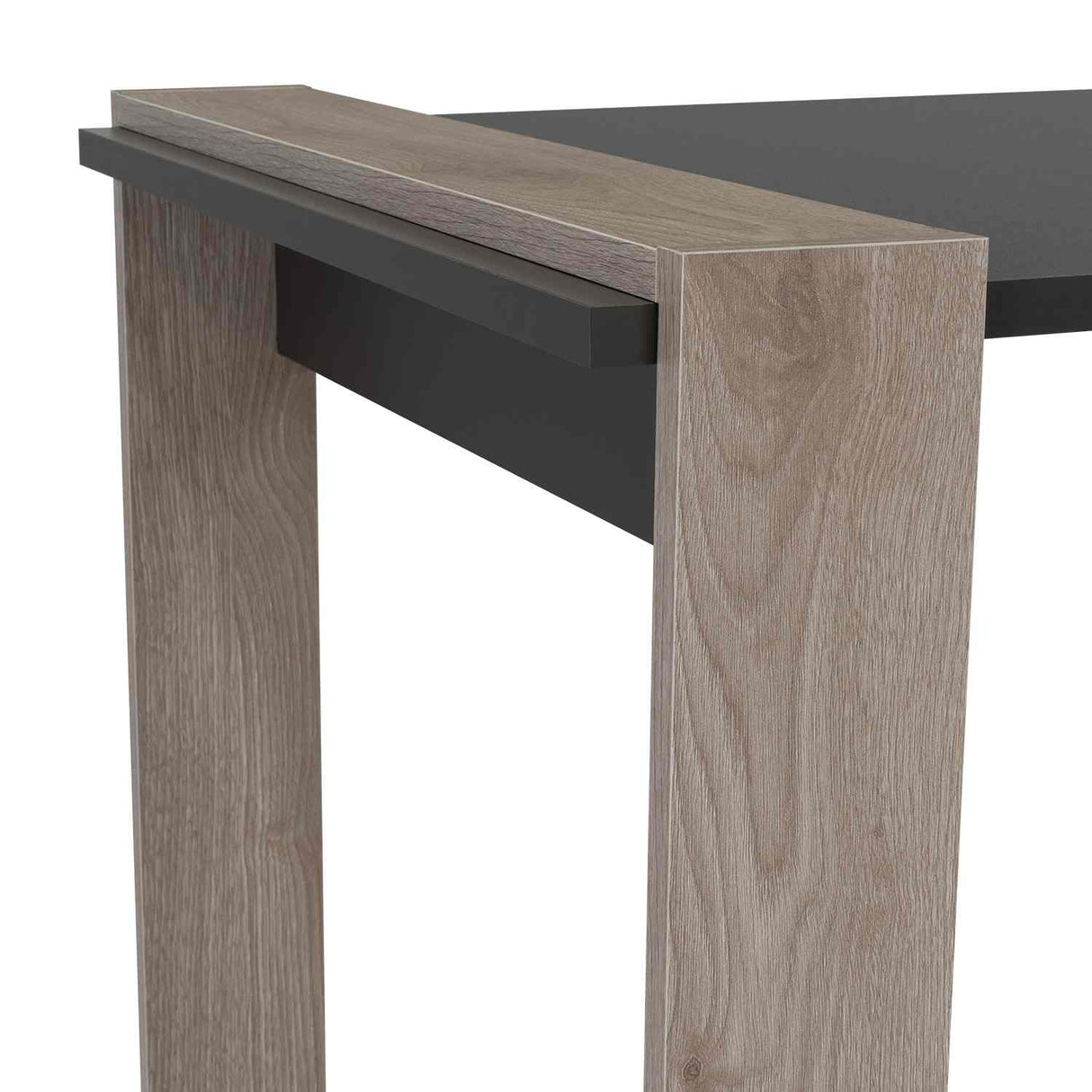 Escritorio Office Ceniza y Plomo 142x75.7cm Con Dos Cajones - Escritorios y Archivadores | Bylmo