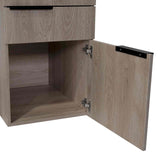 Escritorio Office Ceniza y Plomo 142x75.7cm Con Dos Cajones - Escritorios y Archivadores | Bylmo
