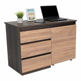 Escritorio Transformable Office Habano 107x73cm Con Tres Cajones - Escritorios | Bylmo