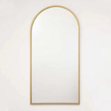 Espejo de Pared Dorado 50x100cm Arco Superior con Marco En Madera