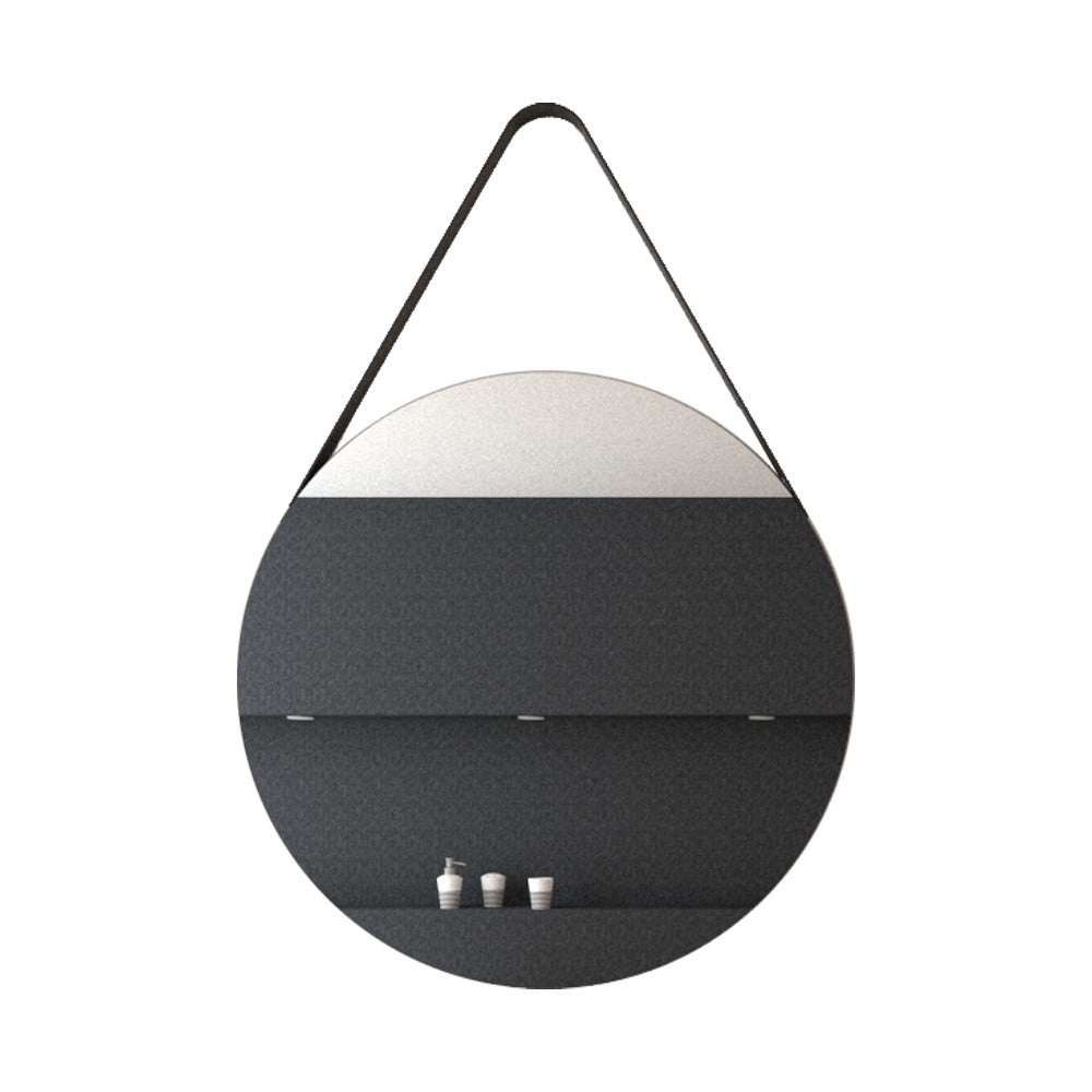 Espejo de Pared Persa Plateado 60x60cm Redondo sin Marco - Espejos Decorativos | Bylmo