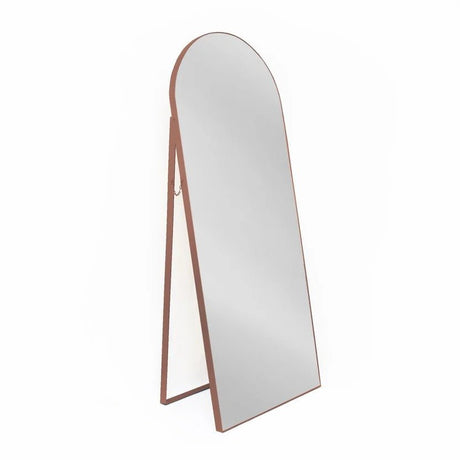 Espejo de Piso Zanzibar Dorado 60x160cm Arco Superior con Marco Metálico - Espejos Decorativos | Bylmo