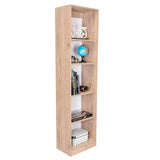 Estantería Home Macadamia 45x181cm con Cinco Compartimientos - Bibliotecas y Estanterías | Bylmo