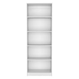 Estantería Home Blanco 62.8x180.6cm con Cinco Compartimientos