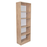 Estantería Home Macadamia 63x181cm con Cinco Compartimientos - Bibliotecas y Estanterías | Bylmo