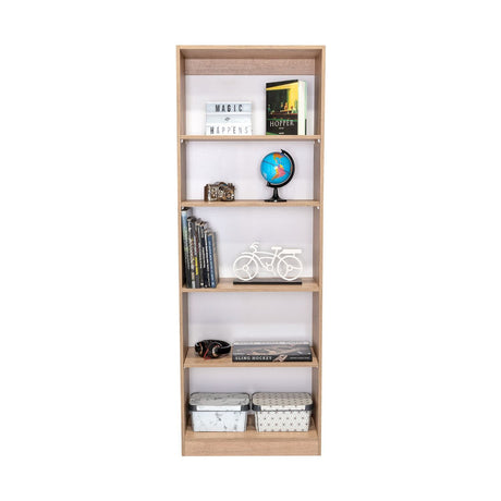 Estantería Home Macadamia 63x181cm con Cinco Compartimientos - Bibliotecas y Estanterías | Bylmo